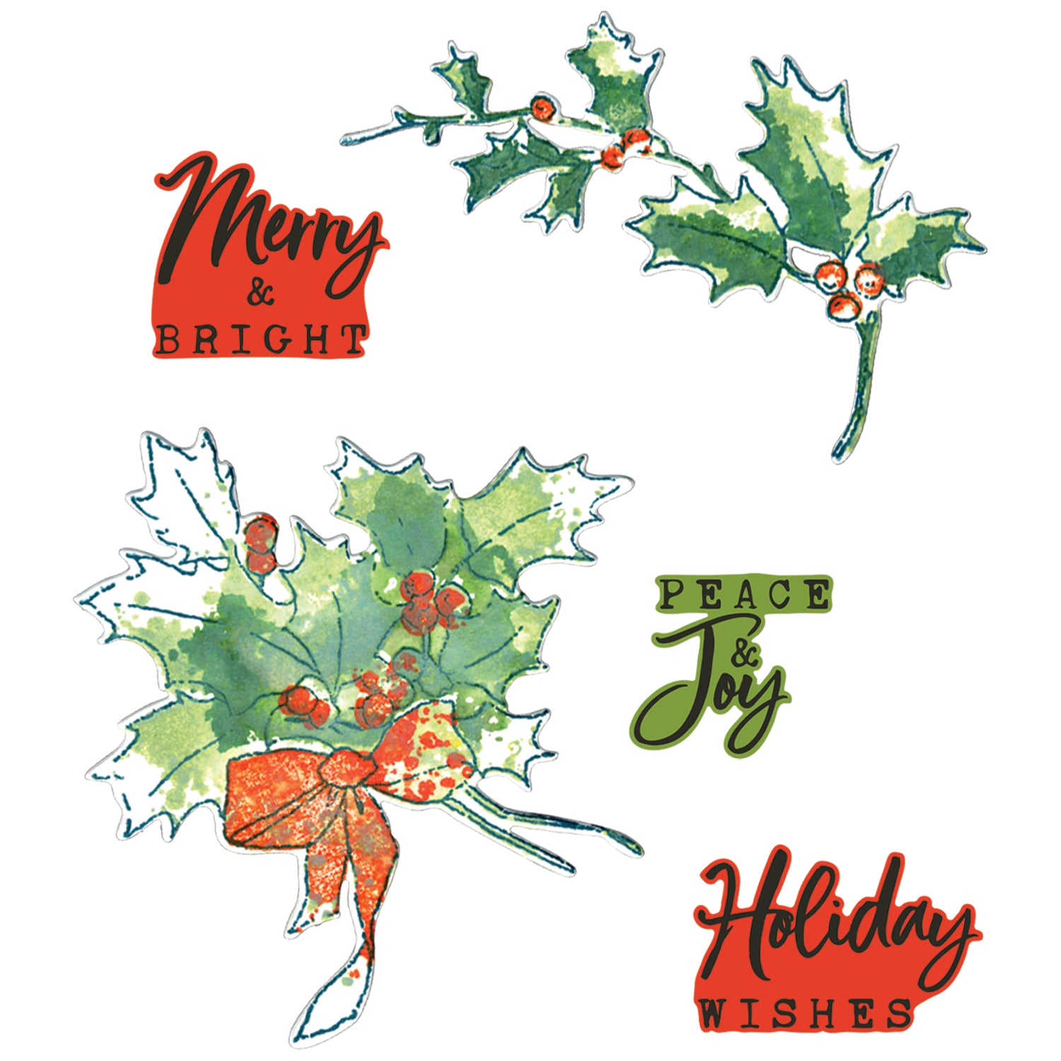 sizzix-framelits-stamps-pencil-line-holly-stempel-stanzen-17tlg image 1