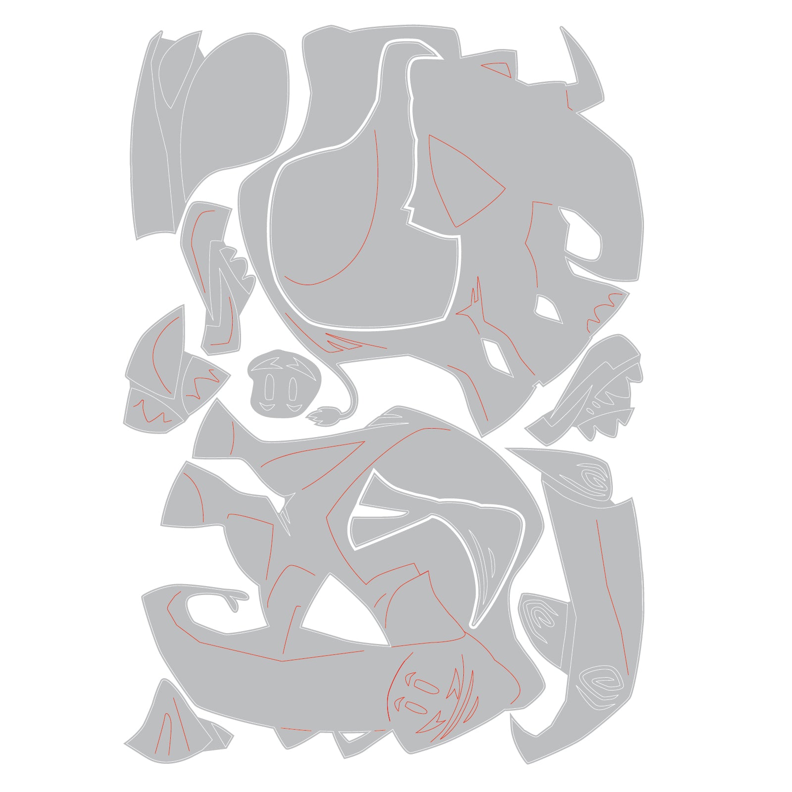 sizzix-thinlits-clarence-colorize-tim-holtz-stanzschablonen-11tlg-elefant image 4