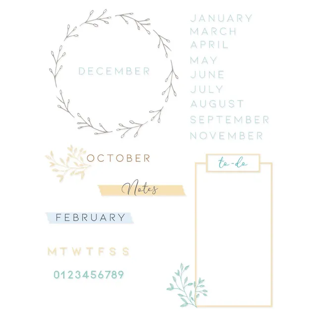 sizzix-clear-stamps-stempelset-35tlg-journal-buchstaben image 1
