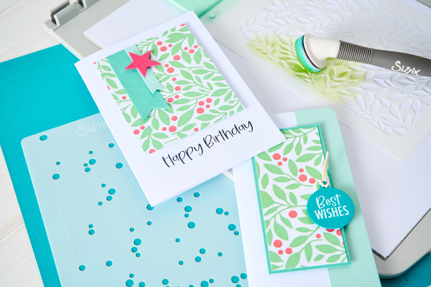 sizzix-layered-stencils-berry-sweet-a6-schablonen-2-teilig image 3