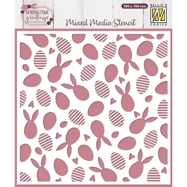 nellie-s-choice-ostern-schablone-hase-ostereier-15x15-cm image 1
