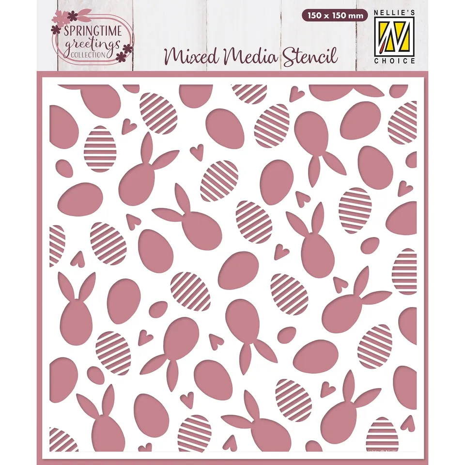 nellie-s-choice-ostern-schablone-hase-ostereier-15x15-cm image 1