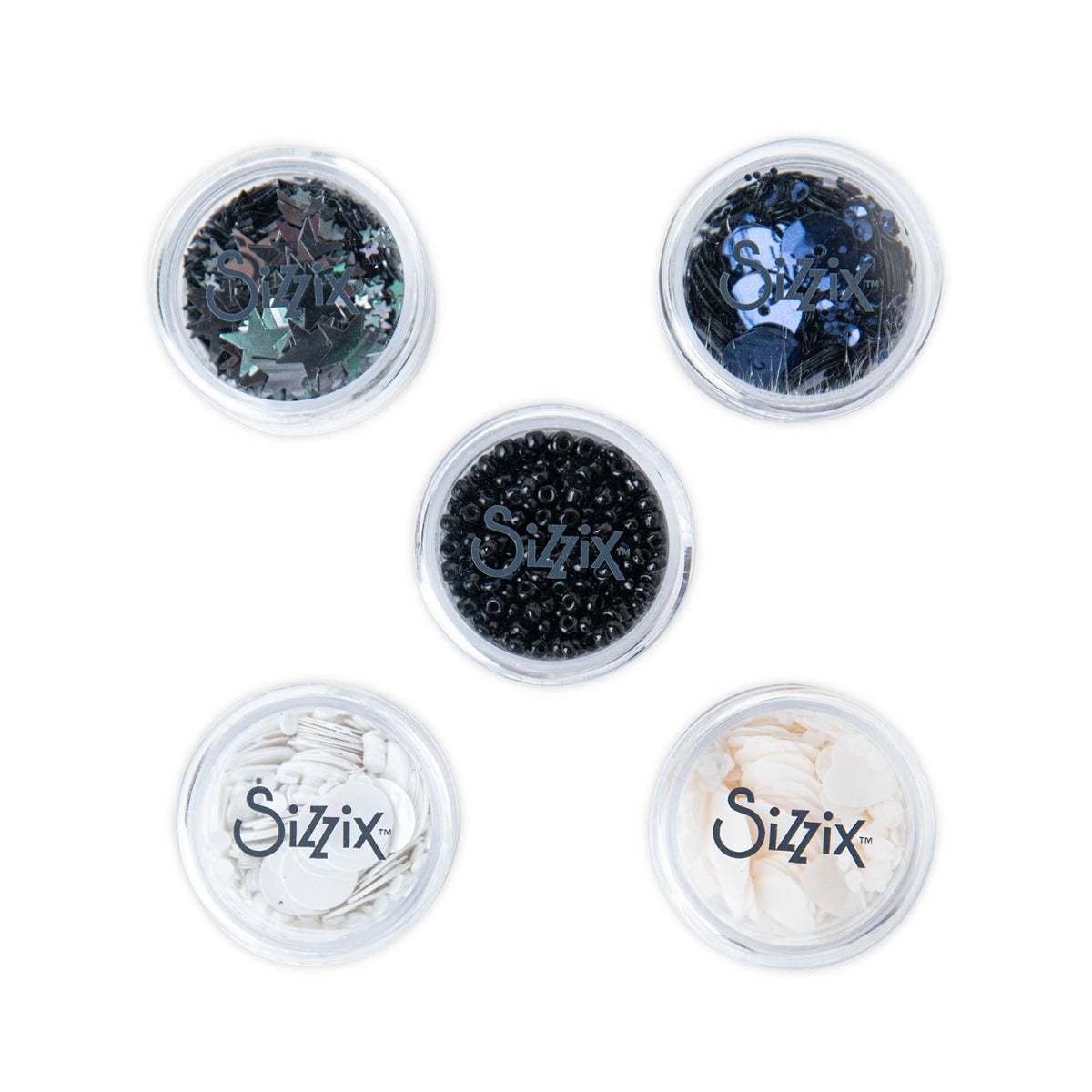 sizzix-effectz-sequins-beads-pailletten-5x5g-neutral image 2