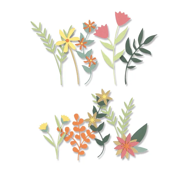 sizzix-thinlits-boho-bouquet-stanzschablonen-16er-set-blumen image 1