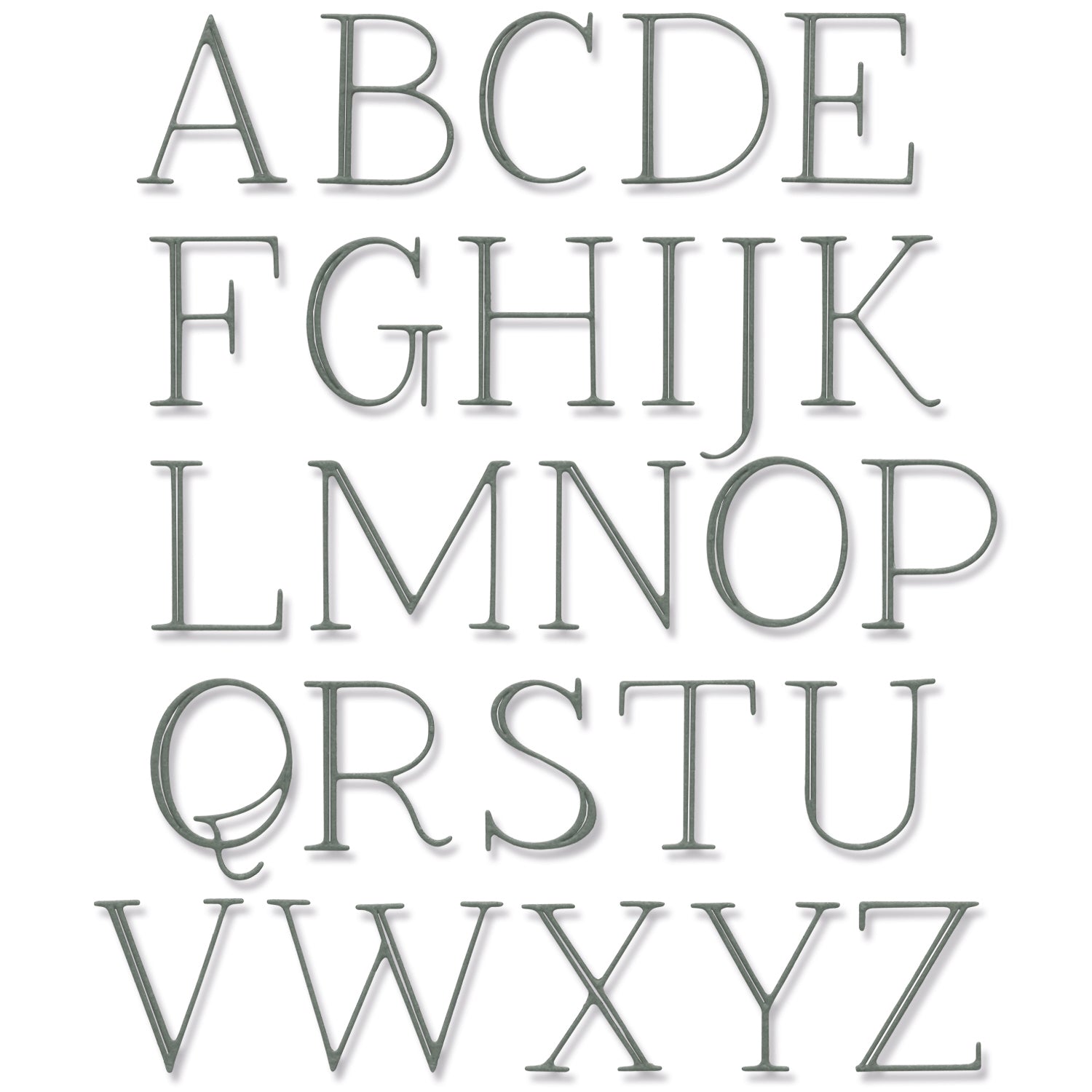 sizzix-thinlits-elegant-capitals-stanzschablonen-gro-buchstaben image 1