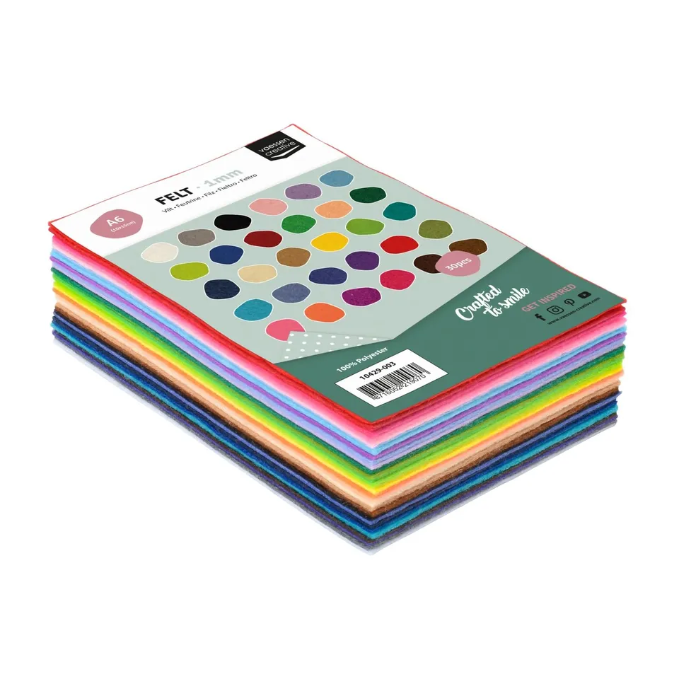 vaessen-florence-filzstoff-10x15-cm-30-blatt-bunt-bastelfilz-1-mm image 1