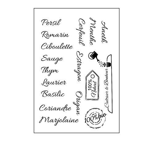 vaessen-creative-cut-easy-stempel-wild-herbs-a5-transparent image 2