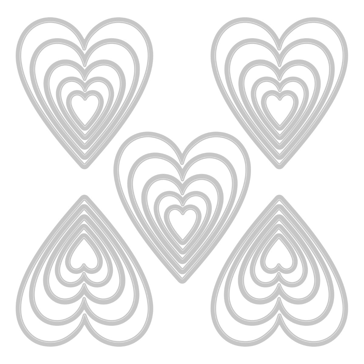 sizzix-thinlits-stacked-tiles-hearts-stanzschablonen-25-tlg-herz image 2