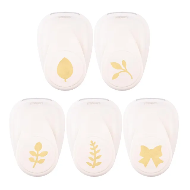 vaessen-cut-easy-motivstanzer-set-5tlg-bl-tter-schleife-papierstanzer image 1