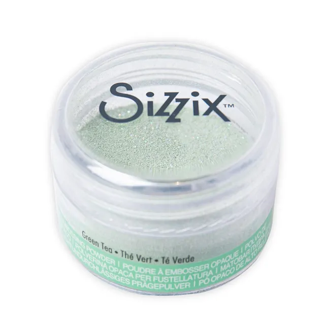 sizzix-making-essential-embossingpulver-green-tea-12g image 1
