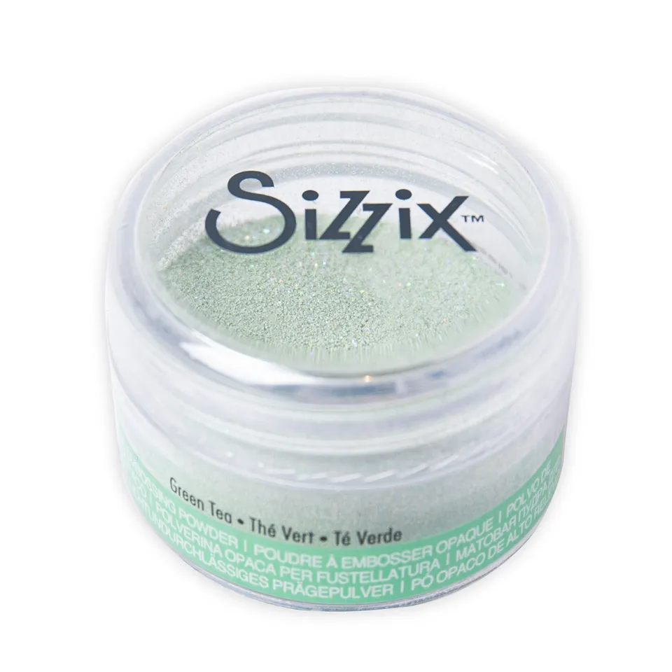 sizzix-making-essential-embossingpulver-green-tea-12g image 1
