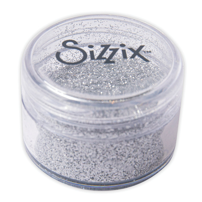sizzix-effectz-glitzer-silber-12g-biologisch-abbaubar-fein image 1
