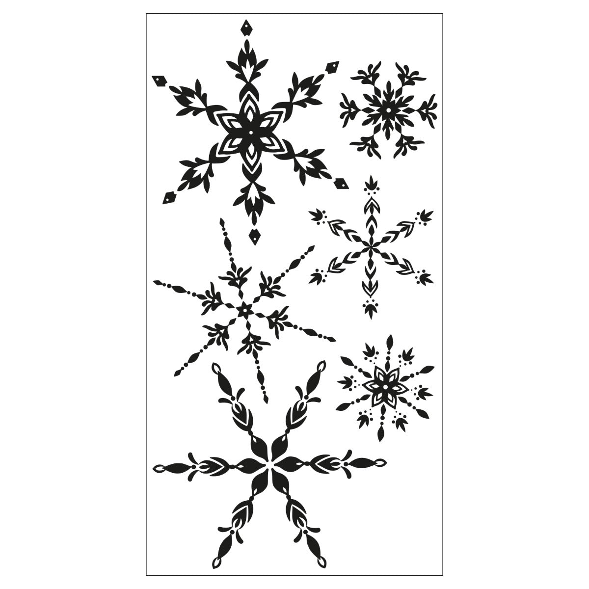 sizzix-layered-stamps-floating-snowflakes-stempelset-6tlg image 2