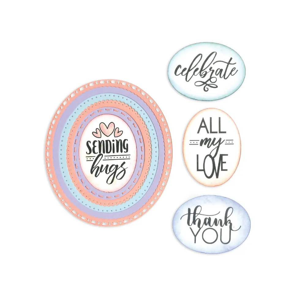 sizzix-framelits-layered-ovals-stanze-6tlg-mit-stempel image 1