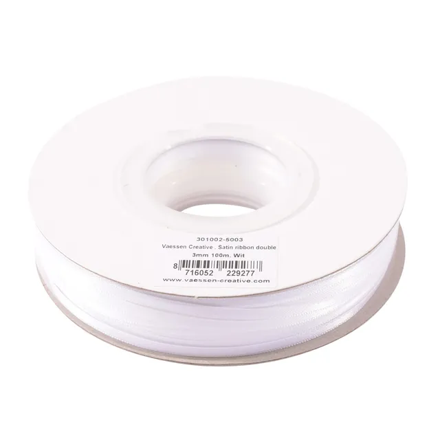 vaessen-florence-satinband-wei-3mm-100m-rolle-geschenkband image 1