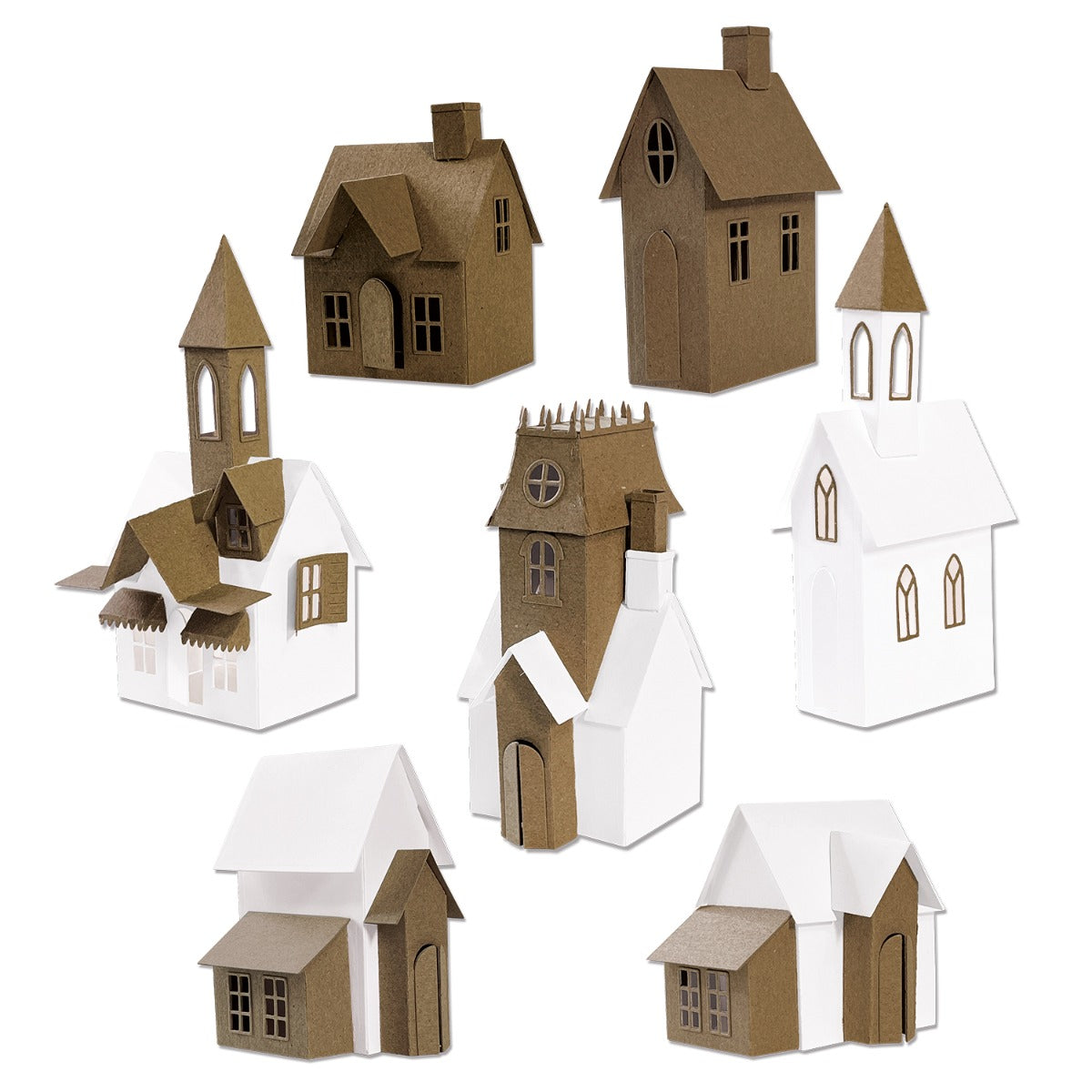 sizzix-thinlits-village-collection-tim-holtz-stanzschablone-87tlg image 1