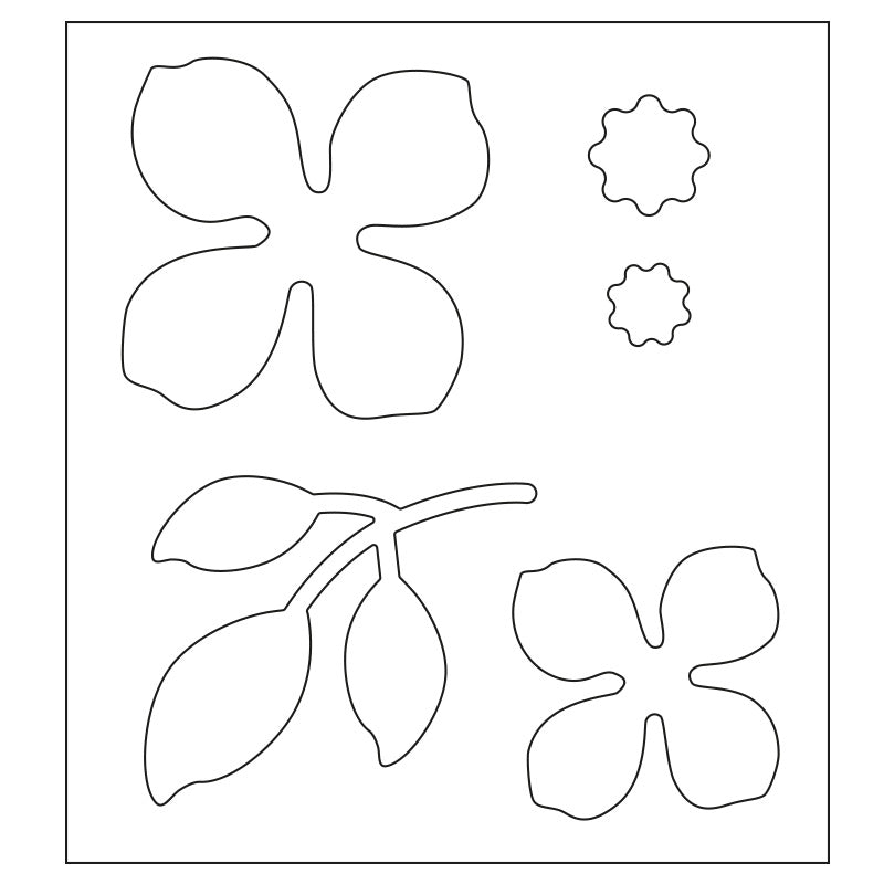 sizzix-bigz-stanzschablone-asian-flower-blume-und-blatt image 2