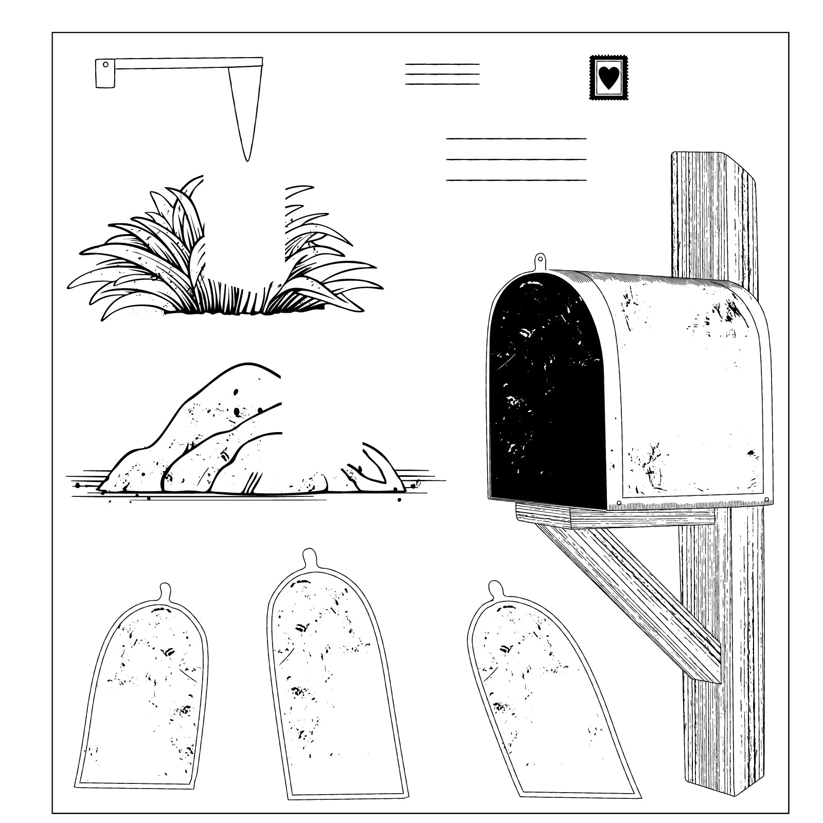 sizzix-framelits-with-stamps-letter-drop-stanz-set-briefkasten image 6