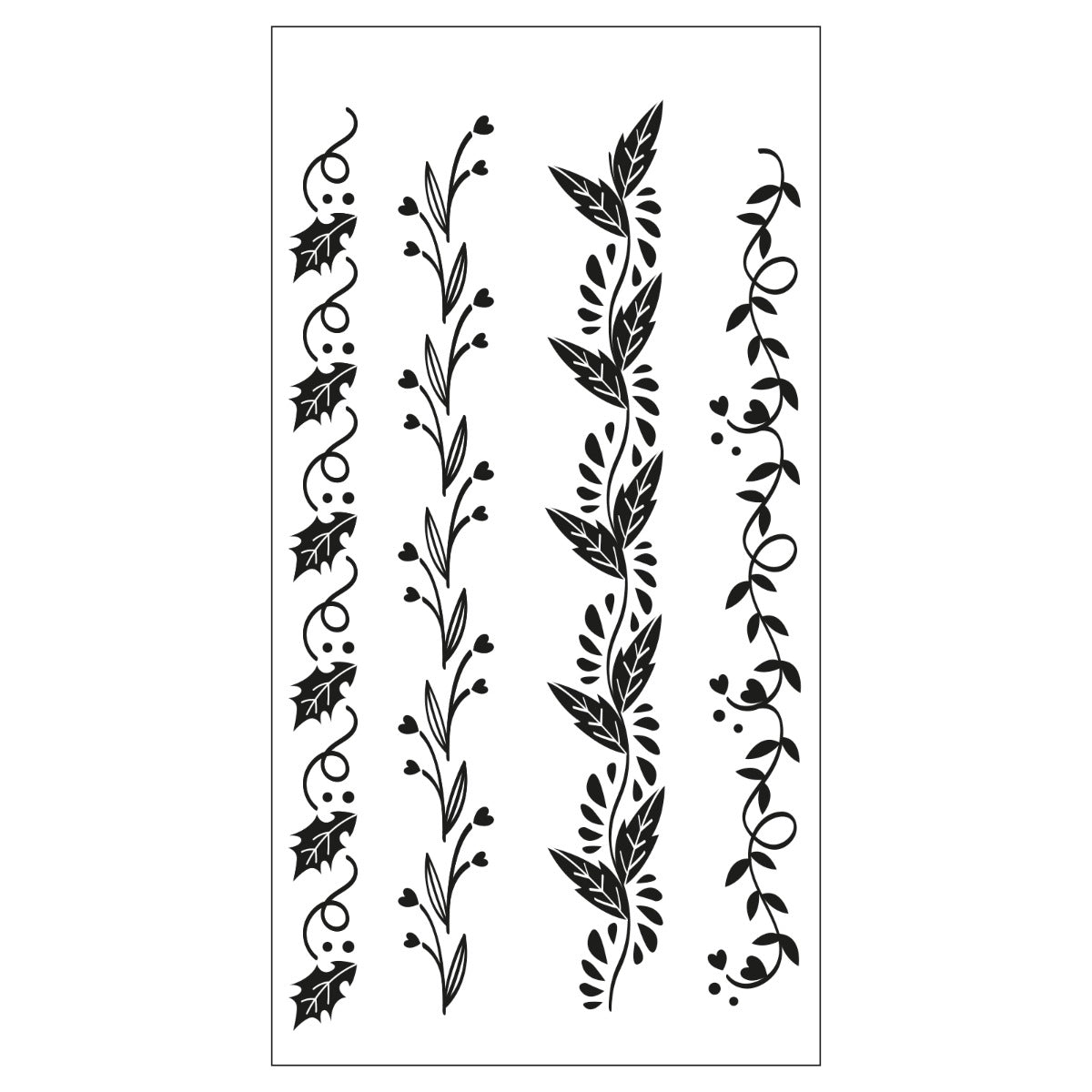 sizzix-clear-stamps-organic-borders-4tlg-bord-ren-botanik image 3