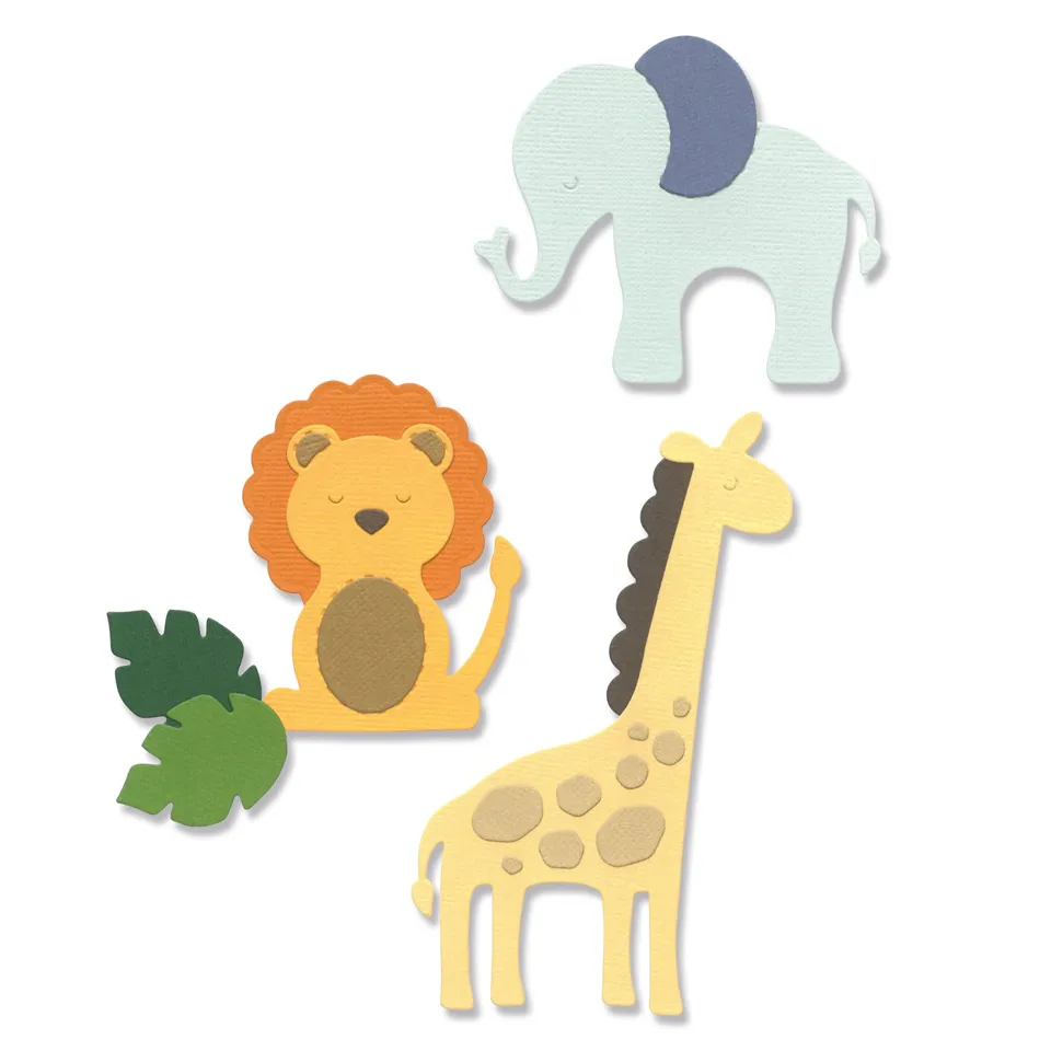 sizzix-thinlits-basic-zoo-animals-stanzschablone-8tlg-baby image 1