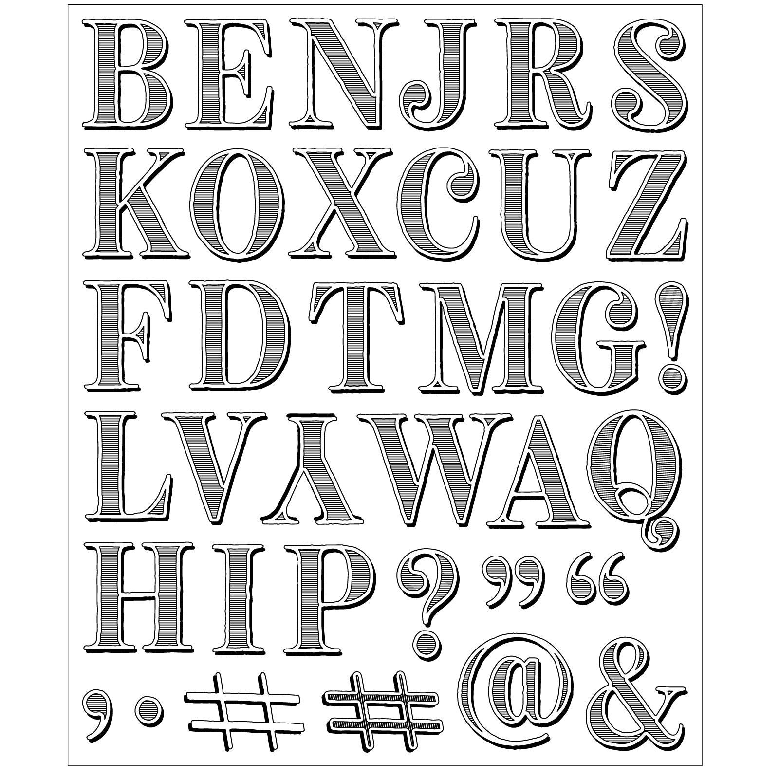 sizzix-clear-stamps-lino-type-buchstaben-36er-set image 4