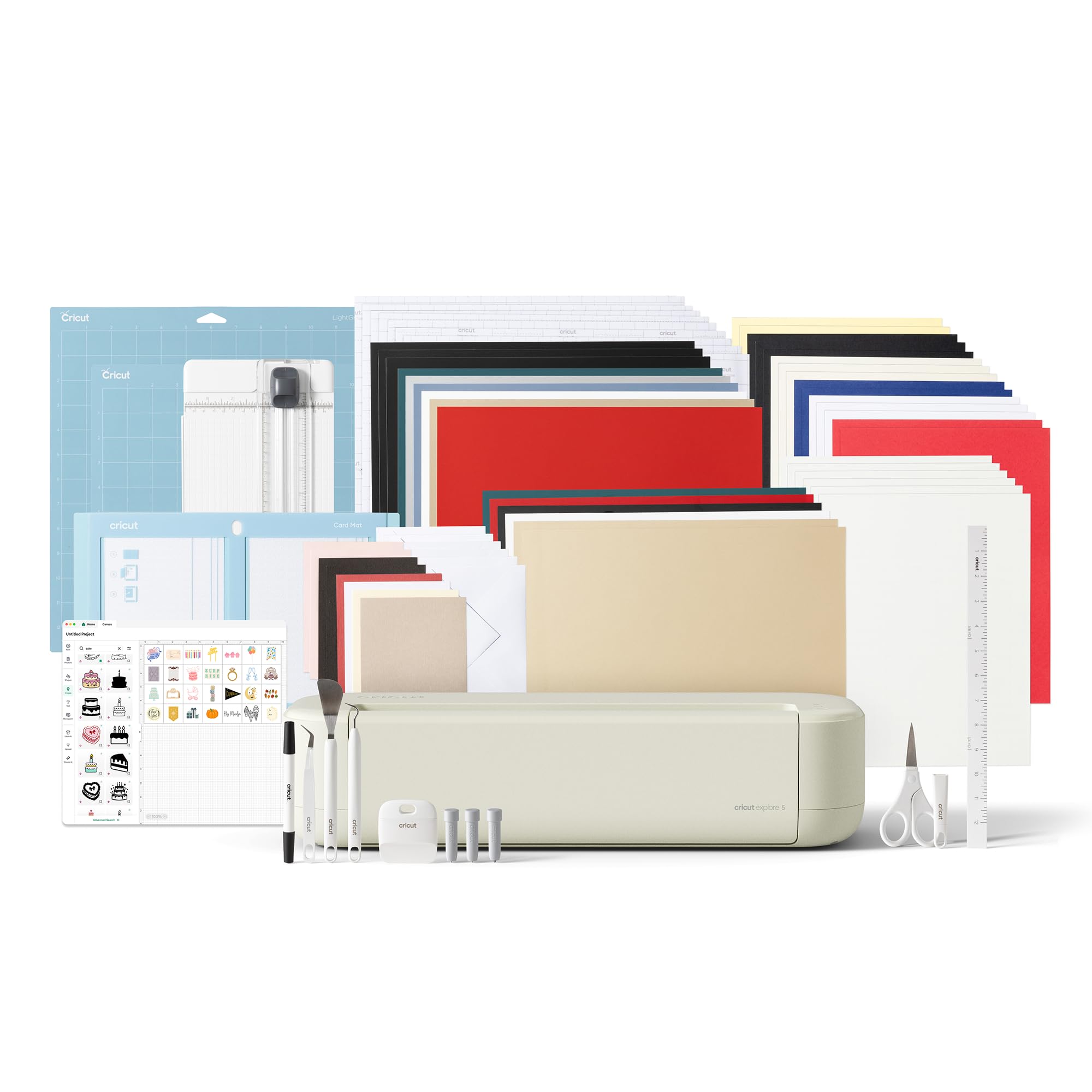 cricut-explore-5-schneidemaschine-deluxe-bundle-taupe-12-zoll image 1