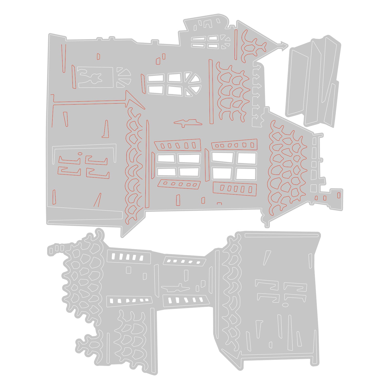 sizzix-thinlits-haunted-stanzschablonen-3-tlg-halloween-haus image 2