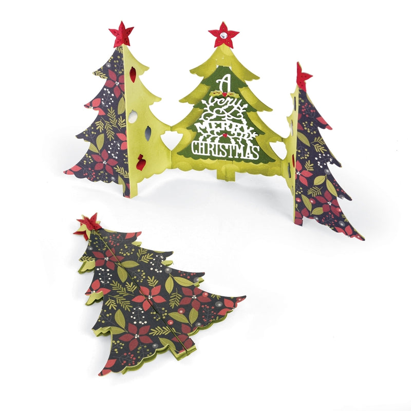 sizzix-thinlits-stanzschablonen-card-christmas-tree-fold-a-long-6-tlg image 1
