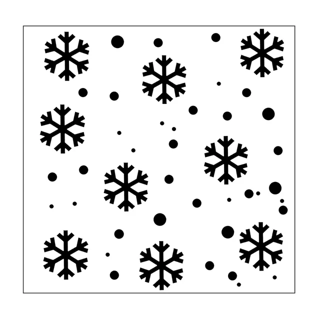 vaessen-cut-easy-schablone-schneeflocken-15x15cm-stencil image 1