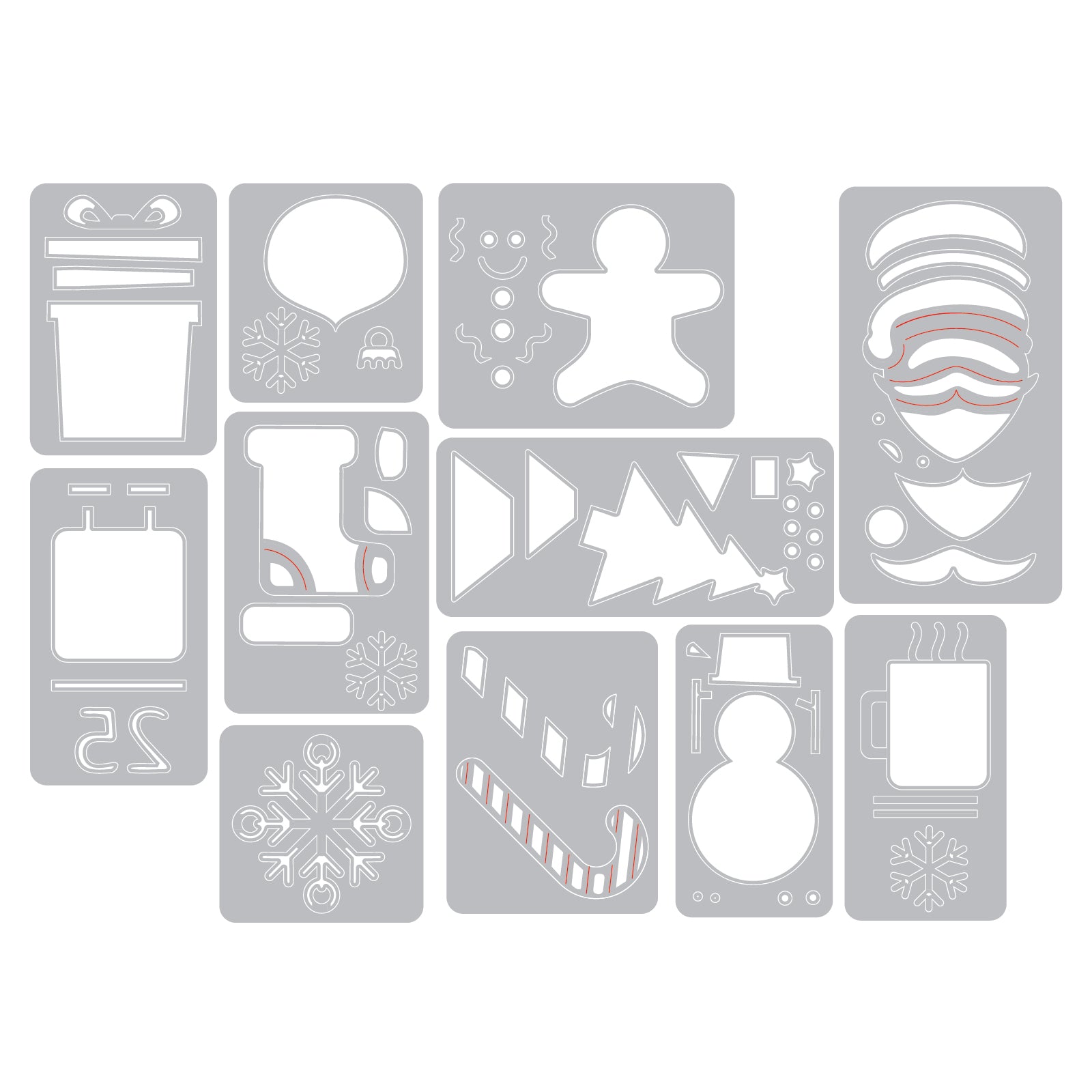 sizzix-thinlits-mini-christmas-things-stanz-set-11-teilig image 2