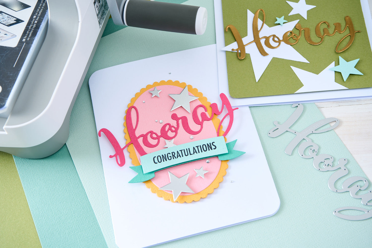 sizzix-thinlits-grand-hooray-2pk-stanzschablonen-schriftzug image 2