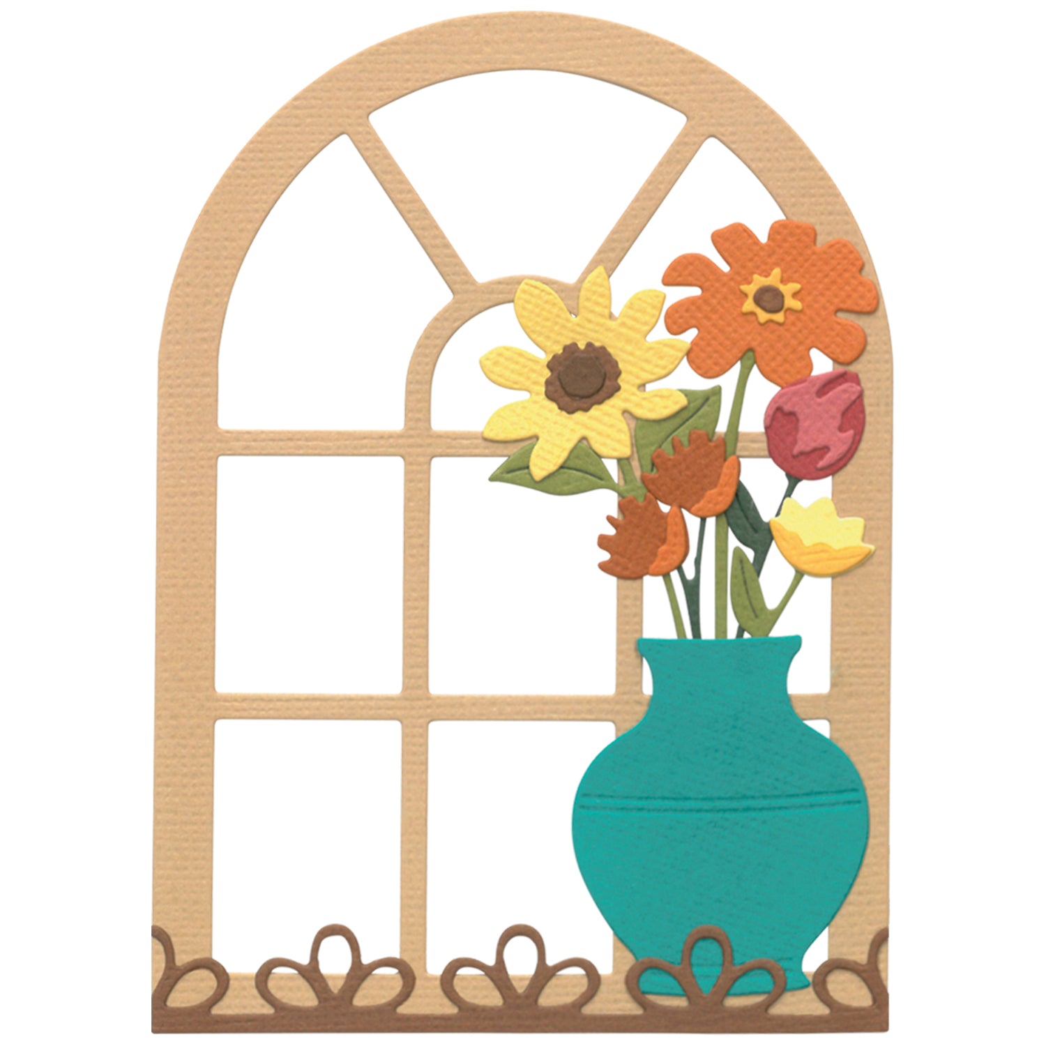 sizzix-thinlits-windowsill-flowers-vase-stanzschablonen-13tlg image 1