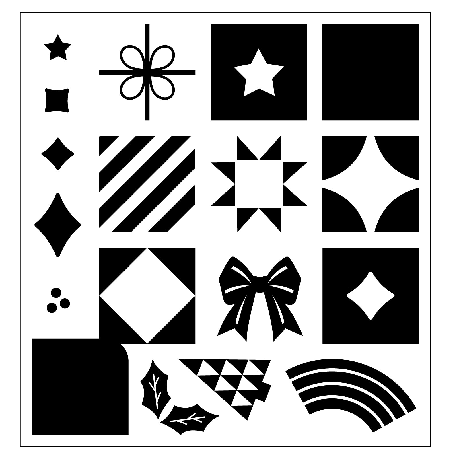 sizzix-clear-stamps-holiday-in-the-square-stempelset-18tlg-muster image 5