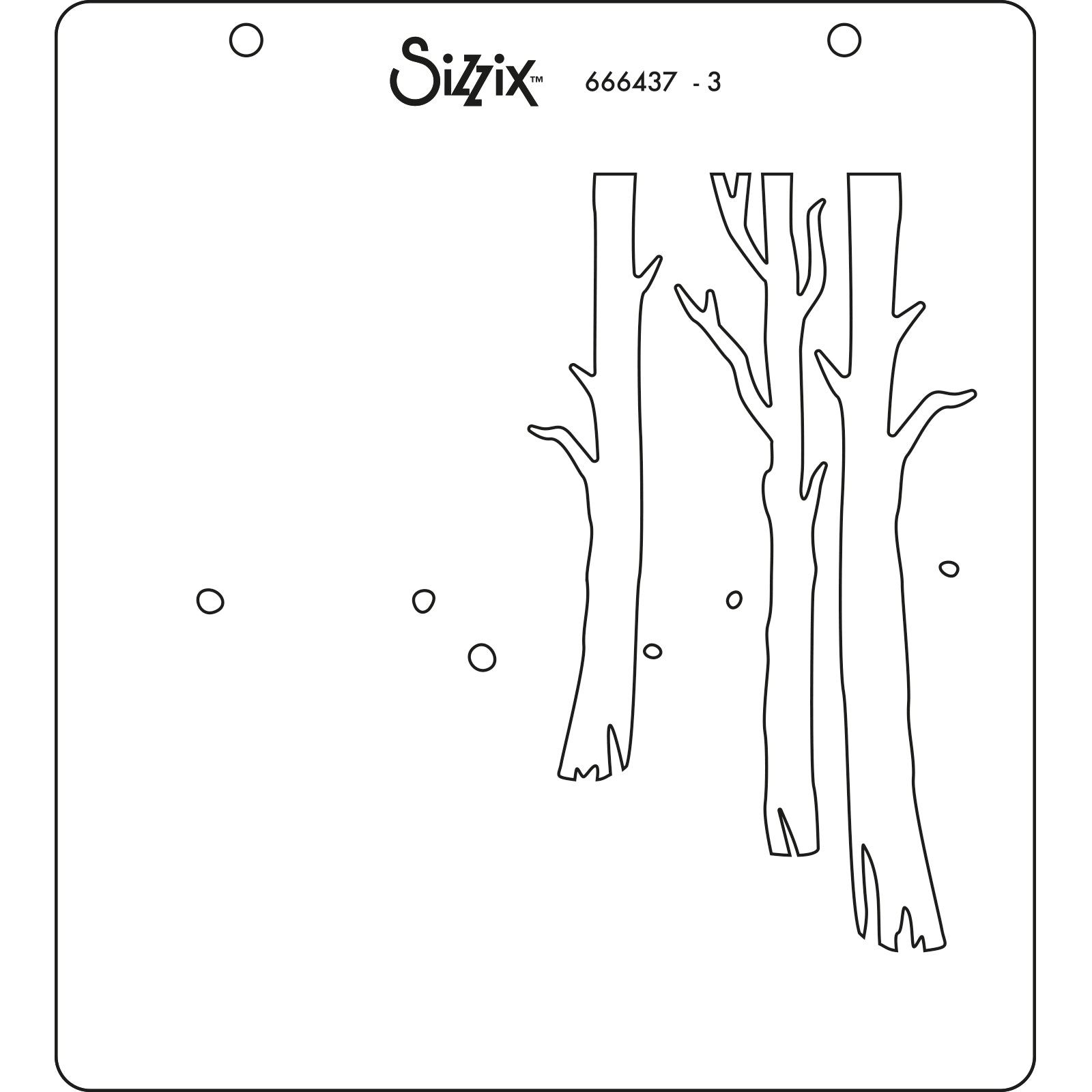 sizzix-layered-stencils-winter-scene-schablone-4er-wintermotiv image 4