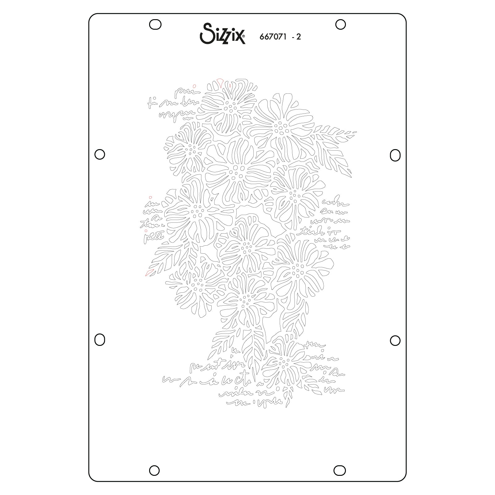 sizzix-a5-stencils-buildables-botanicals-1-schablone-4er-botanik image 8