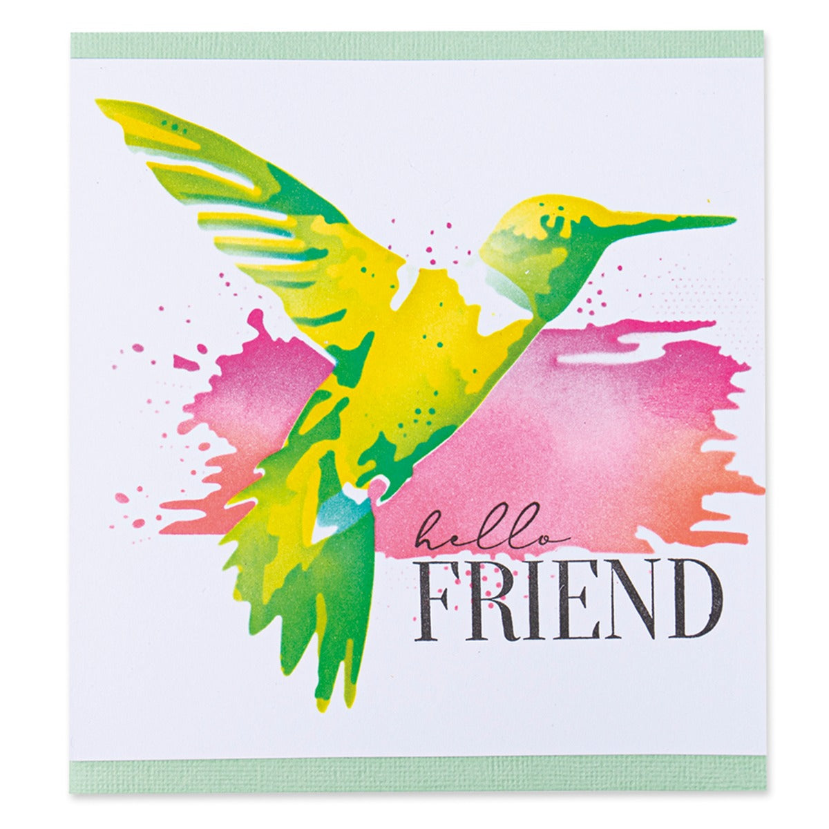 sizzix-layered-stencils-hummingbird-schablone-4tlg-kolibri image 1