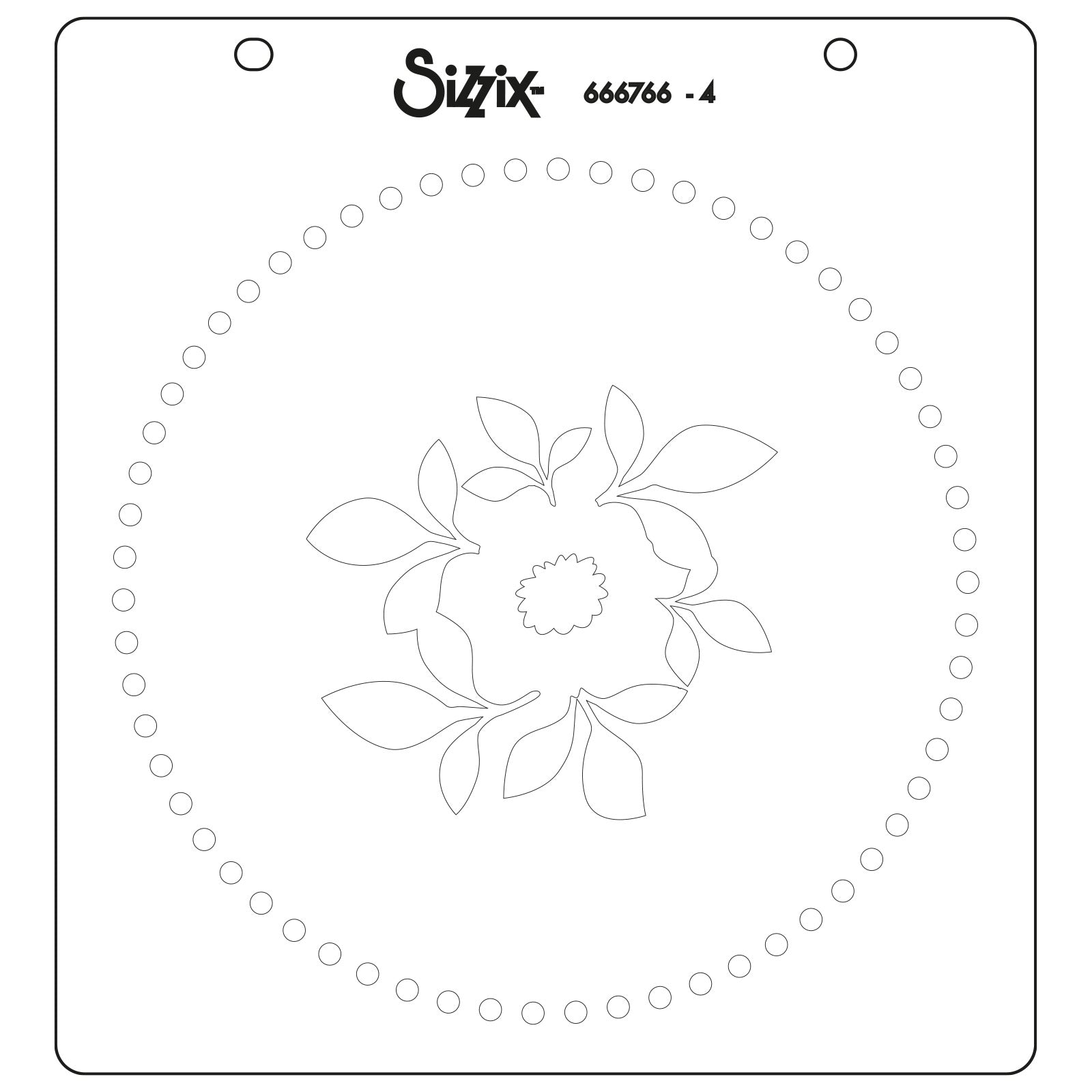 sizzix-layered-stencils-plate-and-pattern-4er-schablonen-set image 4
