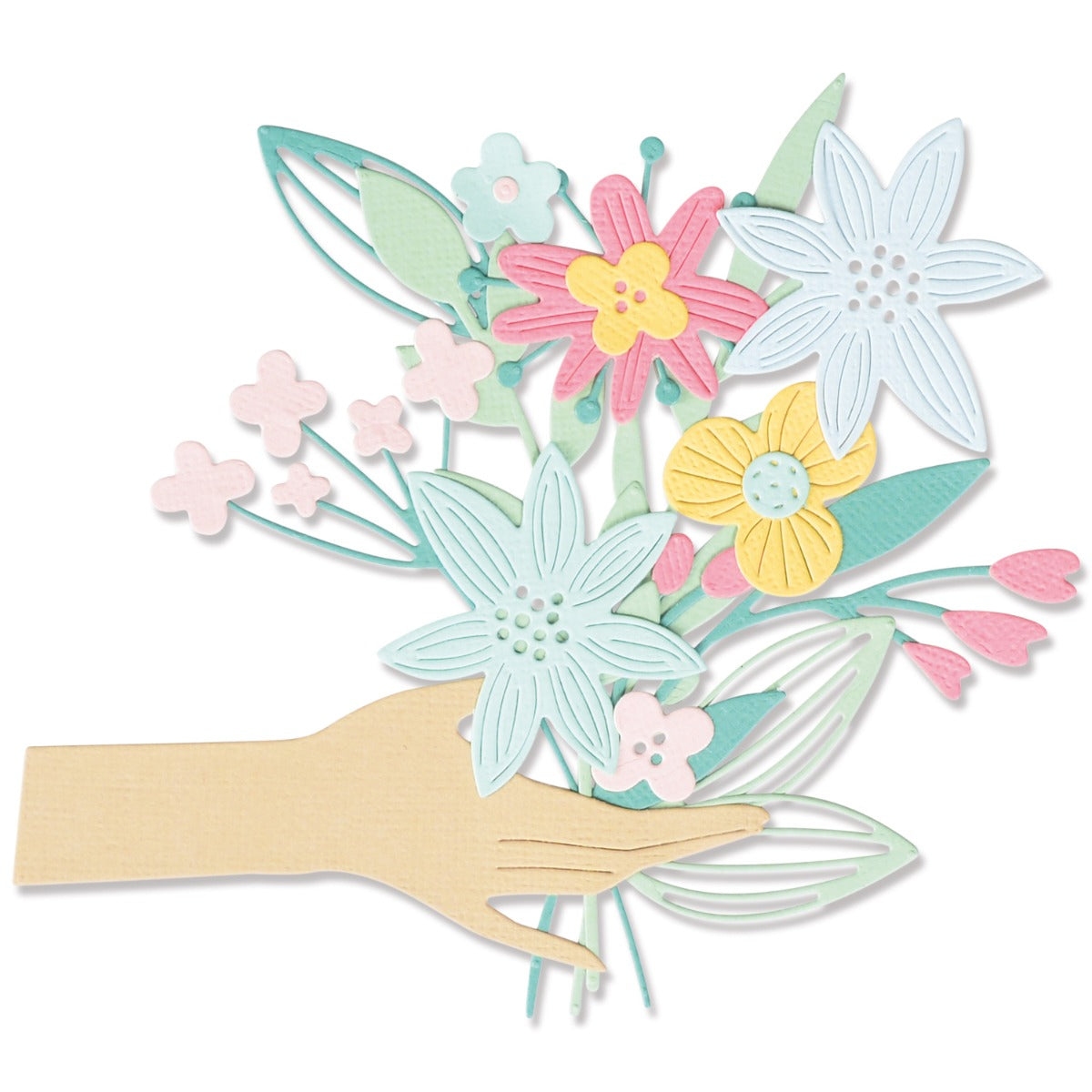 sizzix-thinlits-pass-the-bouquet-stanzform-12tlg-blumen image 1