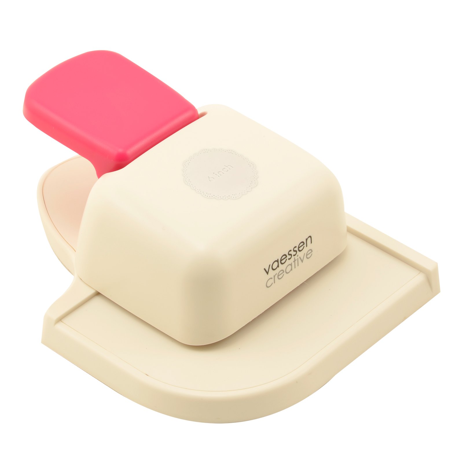 vaessen-cut-easy-eckenstanzer-deckchen-360-grad-rosa image 2