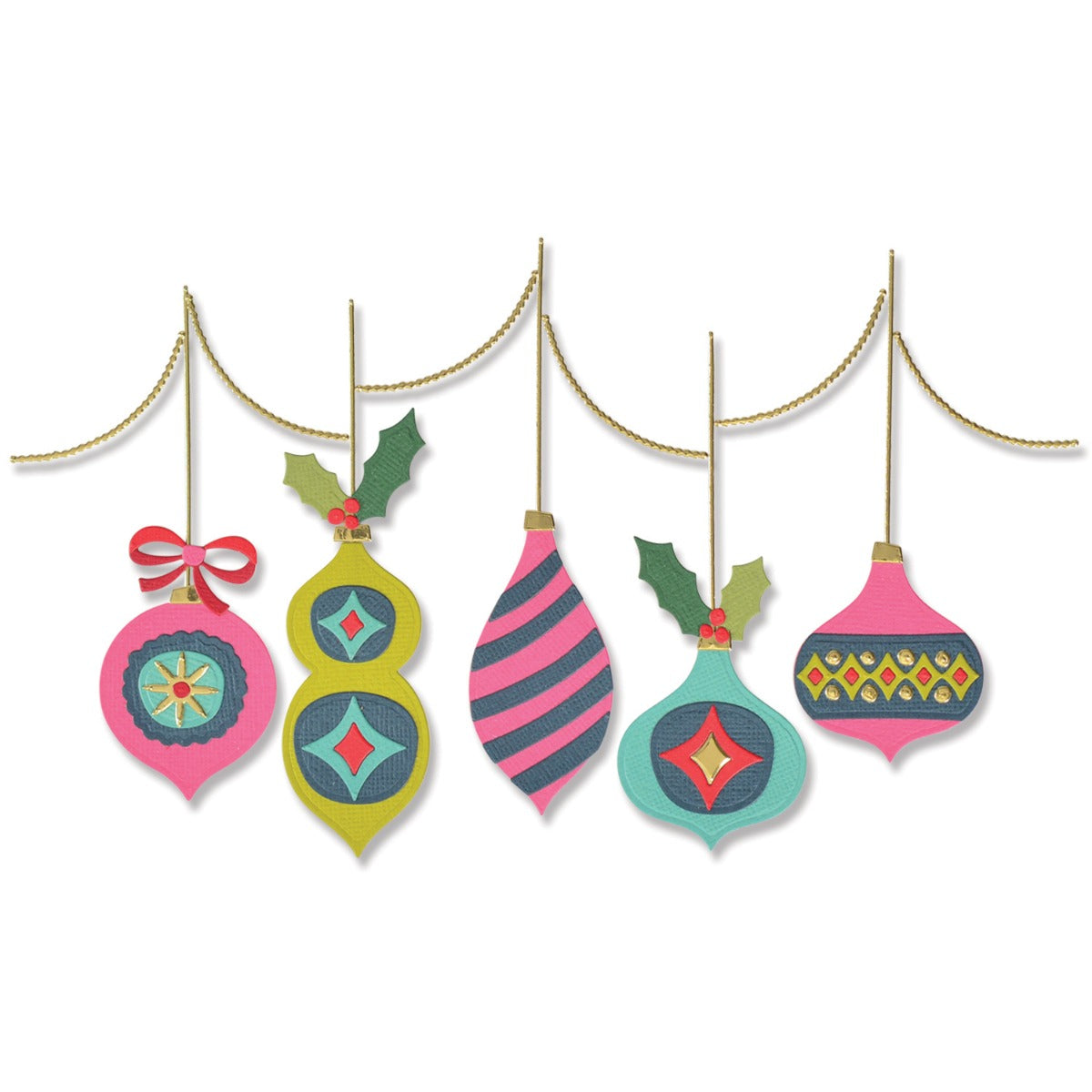 sizzix-thinlits-funky-baubles-stanzschablonen-18tlg-weihnachten image 1
