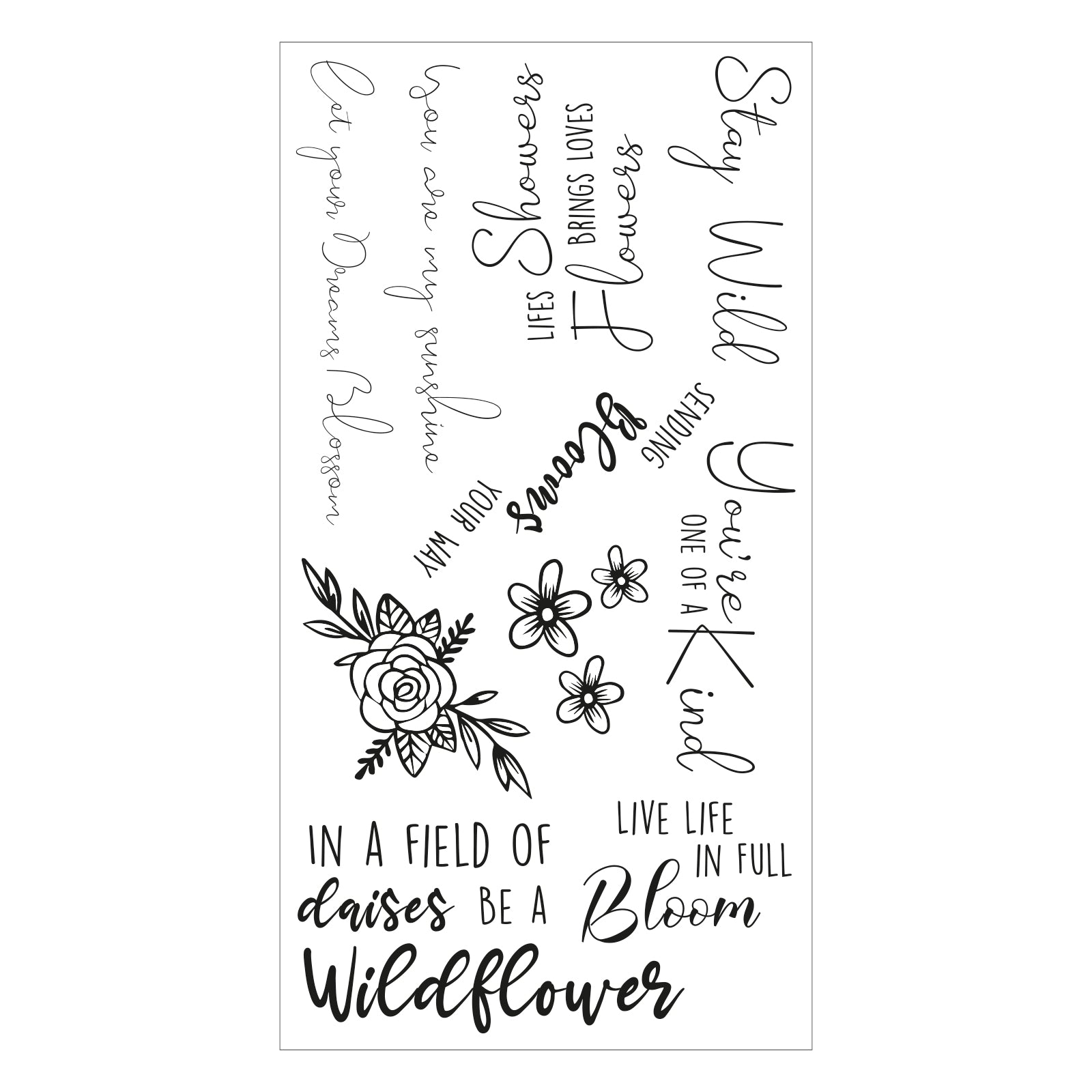 sizzix-clear-stamps-spring-bloom-sentiments-stempel-10-teilig image 2