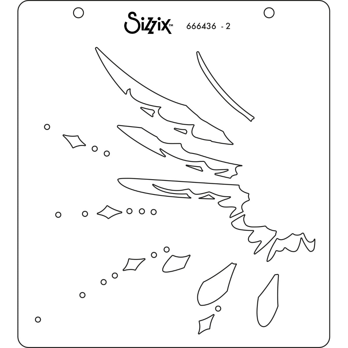 sizzix-layered-stencils-wings-fl-gel-schablonen-4er-pack image 2