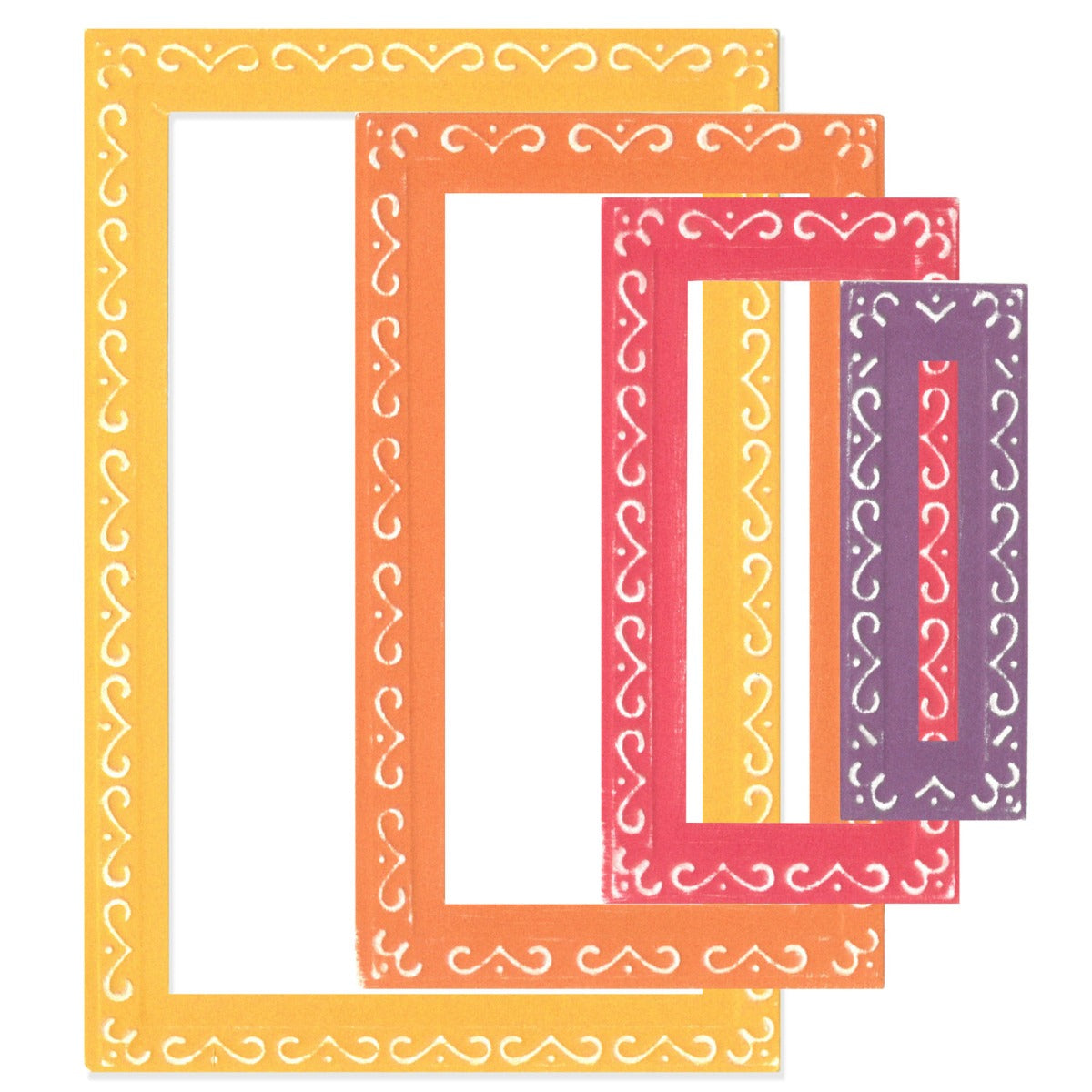 sizzix-framelits-renee-deco-rectangles-stanzform-9-tlg-rahmen image 2