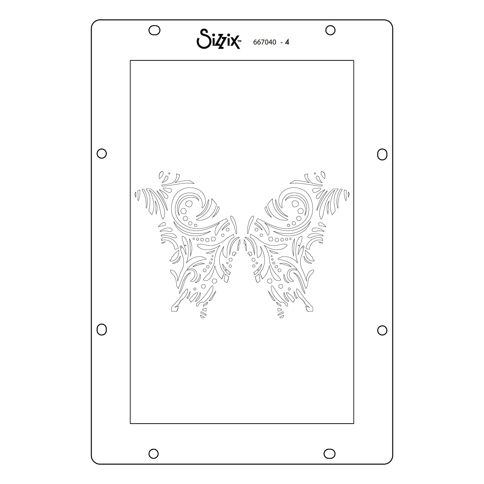 sizzix-studio-butterflies-schablone-4-tlg-schmetterling image 4