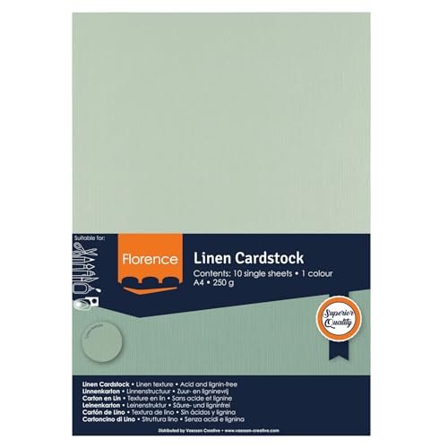 vaessen-creative-florence-tonkarton-a4-aqua-leinenstruktur-250-g-10-b-gen image 8