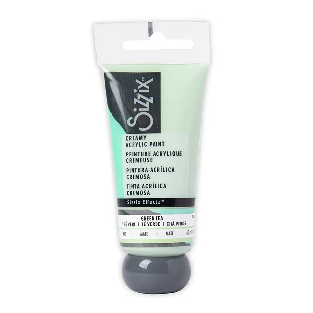 sizzix-effectz-creamy-matte-acrylfarbe-green-tea-60-ml image 1