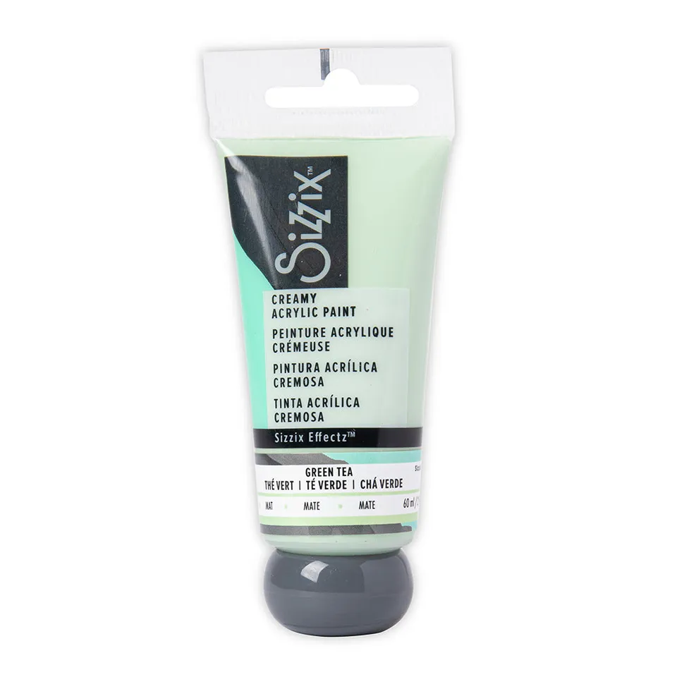 sizzix-effectz-creamy-matte-acrylfarbe-green-tea-60-ml image 1