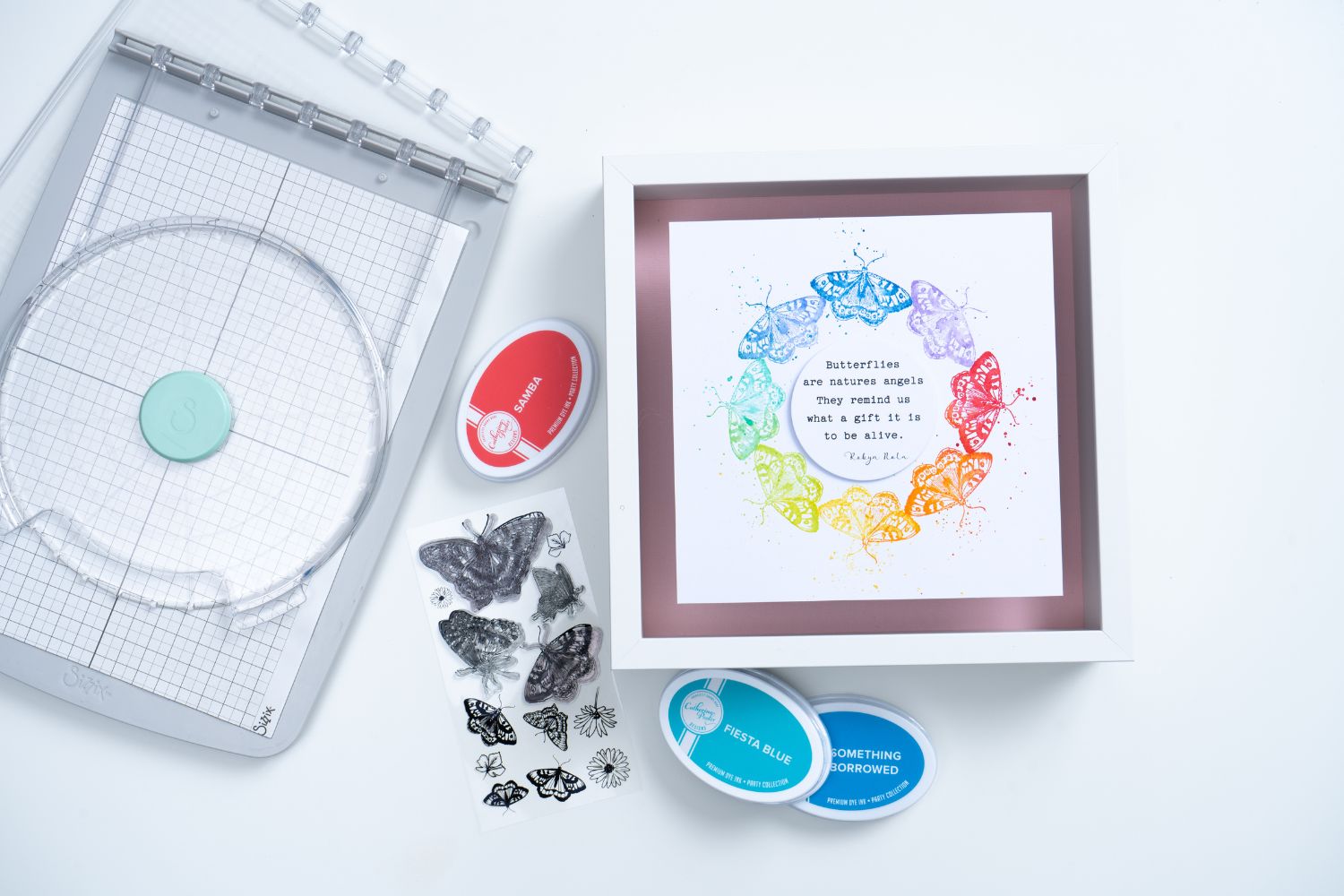 sizzix-clear-stamps-nature-butterflies-stempelset-13tlg image 4