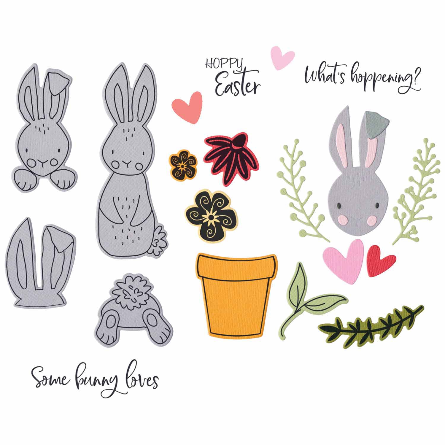 sizzix-thinlits-bunny-bits-blooms-2-stanze-17er-ostern image 3