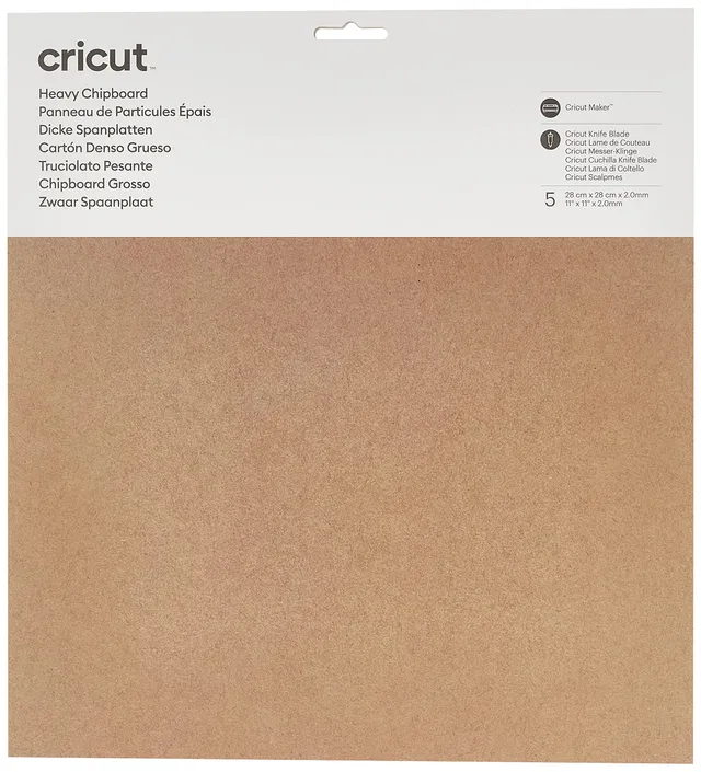 cricut-maker-spanplatte-natur-2-0-mm-28x28-cm-5-blatt image 1